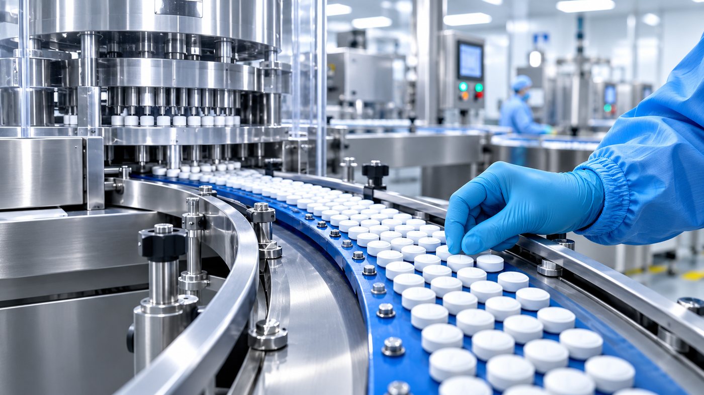 Pharmaceutical tablet production line