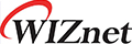 WIZnet authorized distributor logo for hardwired TCP/IP chips and Ethernet modules.